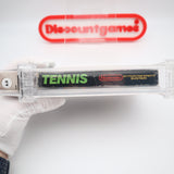 TENNIS - UNPUNCHED HANGTAB, 5-SCREW, NO REV-A, NO CODE, ROUND SOQ - WATA GRADED 6.0 CIB! (NES Nintendo)