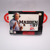 MADDEN 97 FOOTBALL - NEW & Factory Sealed with Authentic Seal! (SNES Super Nintendo)