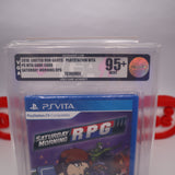 SATURDAY MORNING RPG - VGA GRADED 95+ MINT - NEW & Factory Sealed! (PlayStation PS Vita)