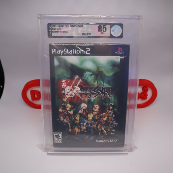 ROMANCING SAGA - VGA GRADED 85 NM+ NEW & Factory Sealed! (PS2 PlayStation 2)