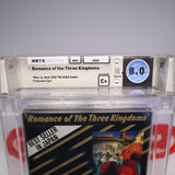 ROMANCE OF THE THREE KINGDOMS - WATA GRADED 8.0 C+! NEW & Factory Sealed with Authentic H-Seam! (NES Nintendo)