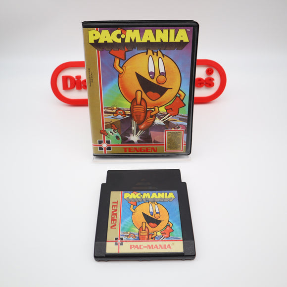 PAC-MANIA / PACMANIA - In BitBox Custom Case! Cleaned & Tested! (NES Nintendo)