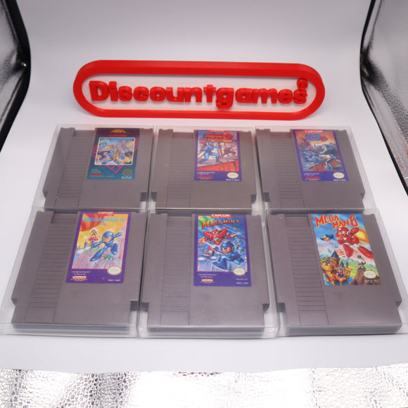 MEGA MAN 1-6 / MEGAMAN 1 2 3 4 5 & 6 - FULL SET (NES Nintendo)