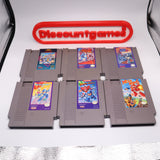 MEGA MAN 1-6 / MEGAMAN 1 2 3 4 5 & 6 - FULL SET (NES Nintendo)
