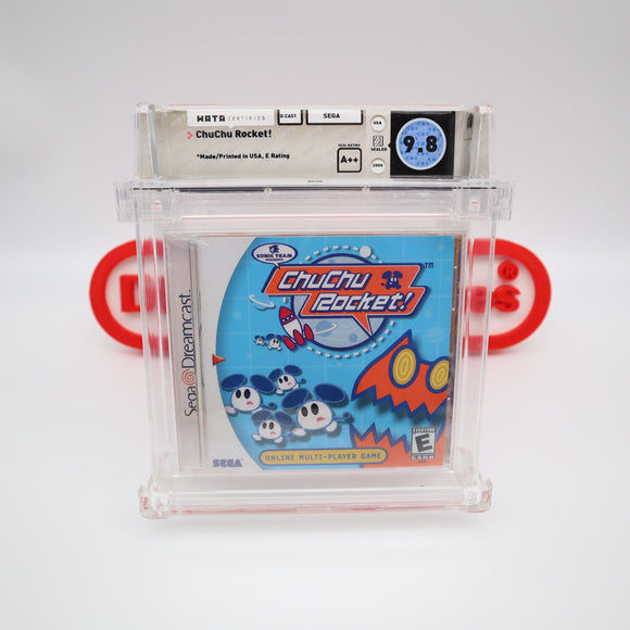 CHUCHU ROCKET / CHU CHU - HIGHEST WATA GRADED 9.8 A++! NEW & Factory Sealed! (Sega Dreamcast)