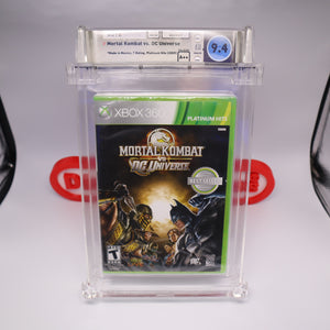 MORTAL KOMBAT VS DC UNIVERSE - NEW & Factory Sealed - WATA Graded 9.4 A++ (Xbox 360)