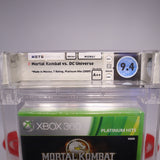 MORTAL KOMBAT VS DC UNIVERSE - NEW & Factory Sealed - WATA Graded 9.4 A++ (Xbox 360)
