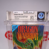 DRAGON WARRIOR 1 - WATA GRADED 7.5 B+! NEW & Factory Sealed with Authentic H-Seam! (NES Nintendo)