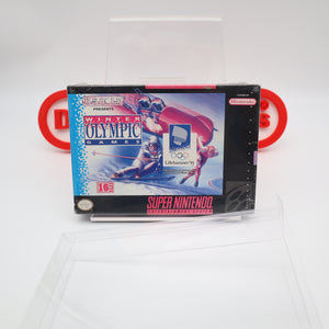 WINTER OLYMPIC GAMES - NEW & Factory Sealed with Authentic V-Seam! (SNES Super Nintendo)