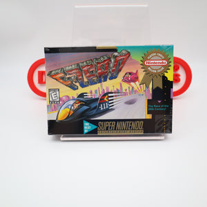 F-ZERO / FZERO - NEW & CASE FRESH Factory Sealed with Authentic V-Seam! (SNES Super Nintendo)