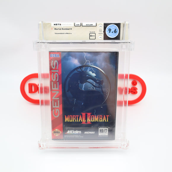 MORTAL KOMBAT II 2 - WATA GRADED 9.6 A++! NEW & Factory Sealed! (Sega Genesis)