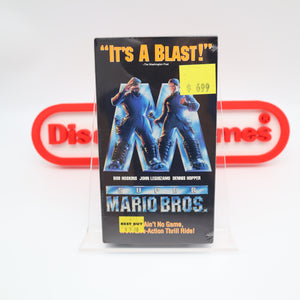 SUPER MARIO BROS. BROTHERS THE MOVIE 1993 - NEW & Factory Sealed with Authentic H-Overlap Seam! (VHS)