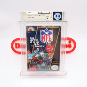 NFL: NATIONAL FOOTBALL LEAGUE - WATA GRADED 8.0 A! NEW & Factory Sealed with Authentic H-Seam! (NES Nintendo)