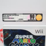 SUPER MARIO GALAXY - UNCIRCULATED VGA GRADED 90 MINT GOLD! NEW & Factory Sealed! (Nintendo WII)
