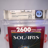 SOLARIS - NEW & Factory Sealed - WATA Graded 8.0 A+ (Atari 2600)