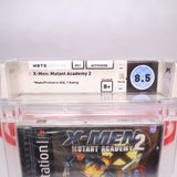 X-MEN: MUTANT ACADEMY 2 - WATA Graded 8.5 B! NEW & Factory Sealed! (Playstation 1 / PS1)