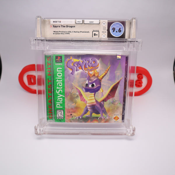 SPYRO THE DRAGON - WATA Graded 9.6 B+! NEW & Factory Sealed