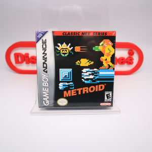 NES Classic Series METROID - NEW & Factory Sealed with Authentic H-Seam! (Game Boy Advance GBA)