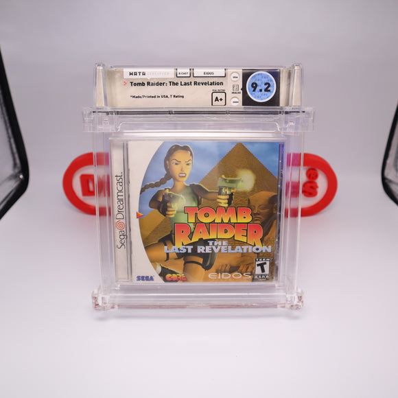TOMB RAIDER: THE LAST REVELATION - WATA GRADED 9.2 A+! NEW & Factory Sealed! (Sega Dreamcast)