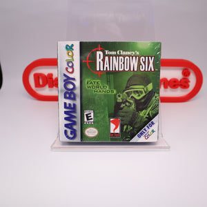 TOM CLANEY'S RAINBOW SIX - NEW & Factory Sealed with Authentic H-Seam! (Game Boy Color GBC)