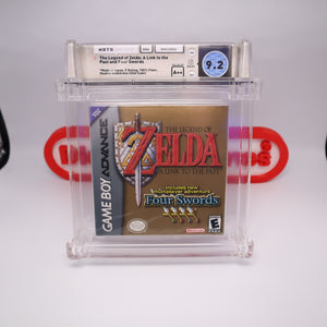 LEGEND OF ZELDA: A LINK TO THE PAST & FOUR SWORDS - WATA GRADED 9.2 A++! NEW & Factory Sealed with Authentic H-Seam! (Nintendo Game Boy Advance GBA)