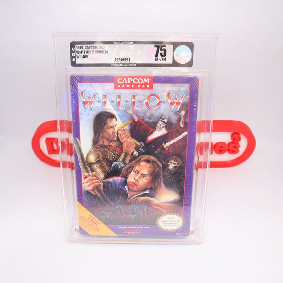 WILLOW - VGA GRADED 75 EX+/NM! NEW & Factory Sealed with Authentic H-Seam! (NES Nintendo)