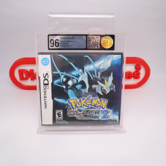 POKEMON BLACK: VERSION 2 - P1 Graded 96! - NEW & Factory Sealed with Y-Fold! (NDS Nintendo DS)