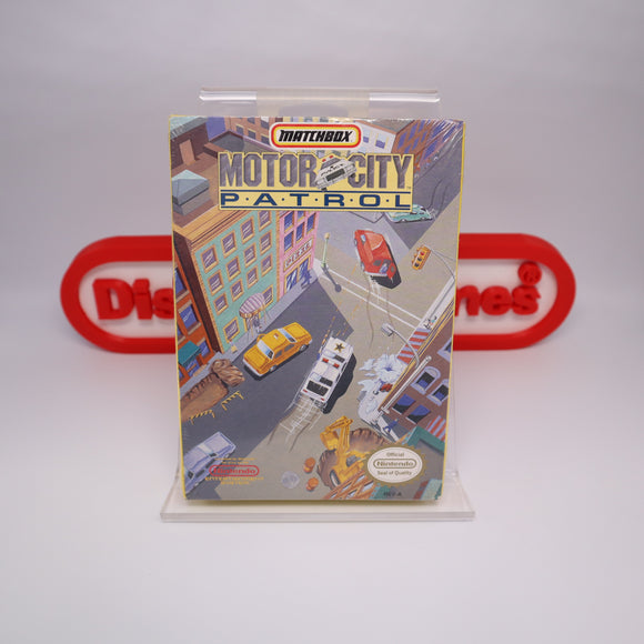 MOTOR CITY PATROL - NEW & Factory Sealed with Authentic H-Seam! (NES Nintendo)