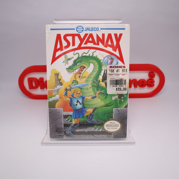 ASTYANAX - NEW & Factory Sealed with Authentic H-Seam! (NES Nintendo)