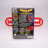 SPIDER-MAN: RETURN OF THE SINISTER SIX - NEW & Factory Sealed with Authentic H-Seam! Spiderman (NES Nintendo)