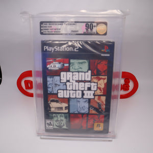 GRAND THEFT AUTO III GTA 3 - VGA GRADED 90+ UNCIRCULATED - NEW & Factory Sealed! (PS2 PlayStation 2)