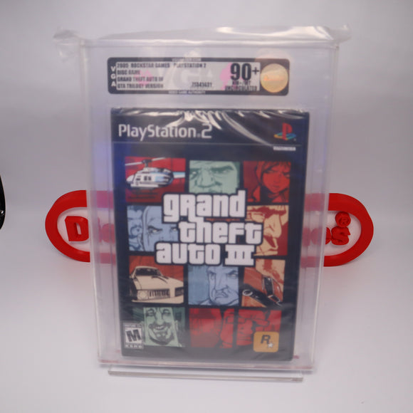 GRAND THEFT AUTO III GTA 3 - VGA GRADED 90+ UNCIRCULATED - NEW & Factory Sealed! (PS2 PlayStation 2)