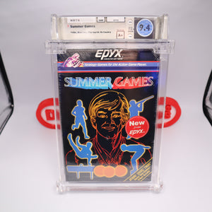 SUMMER GAMES - NEW & Factory Sealed - WATA Graded 9.4 A+ (Atari 2600)
