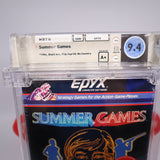 SUMMER GAMES - NEW & Factory Sealed - WATA Graded 9.4 A+ (Atari 2600)