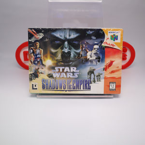 STAR WARS: SHADOWS OF THE EMPIRE (1st Release!) - NEW & Factory Sealed with Authentic V-Seam! (SNES Super Nintendo)