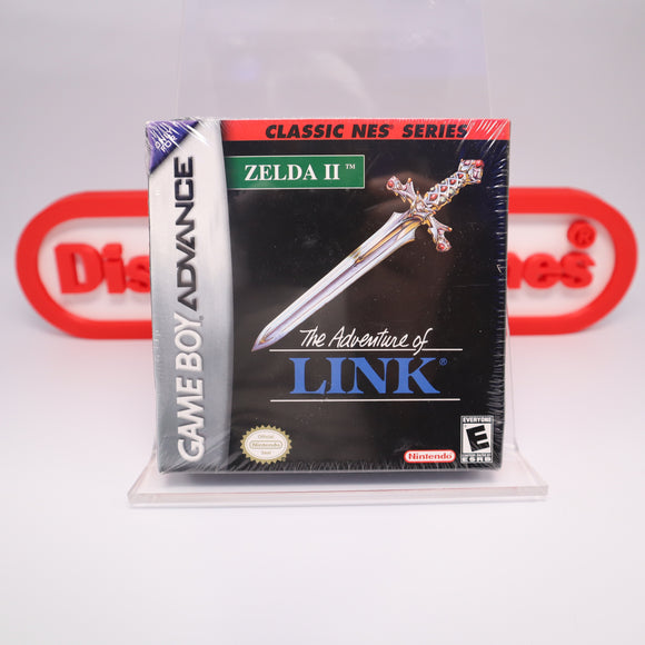NES Classic Series ZELDA II 2: ADVENTURES OF LINK - NEW & Factory Sealed with Authentic H-Seam! (Game Boy Advance GBA)