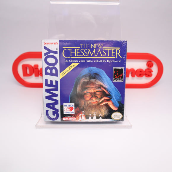 THE NEW CHESSMASTER - NEW & Factory Sealed with Authentic H-Seam! (Game Boy Original GB)
