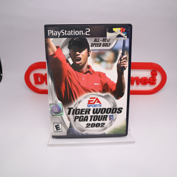 TIGER WOODS PGA TOUR 2002 - CIB / COMPLETED IN BOX! (PlayStation 2 PS2)