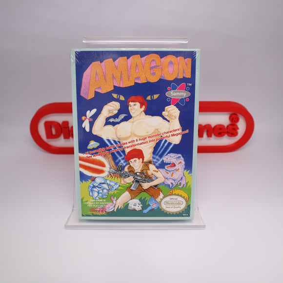 AMAGON - NEW & Factory Sealed with Authentic H-Seam! (NES Nintendo)
