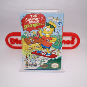 THE SIMPSONS: BART VS. THE SPACE MUTANTS - NEW & Factory Sealed with Authentic H-Seam! (NES Nintendo) FIRST PRODUCTION VERSION / EARLY PRINT!