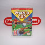 NINTENDO WORLD CUP SOCCER - NEW & Factory Sealed with Authentic H-Seam! (NES Nintendo)