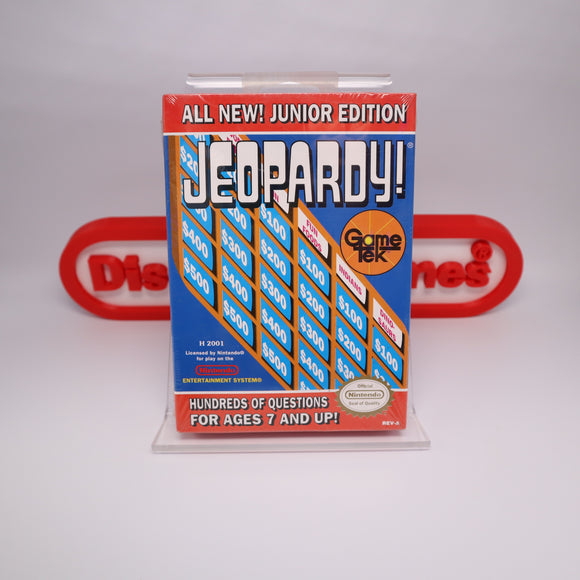 JEOPARDY! JUNIOR EDITION - NEW & Factory Sealed with Authentic H-Seam! (NES Nintendo)