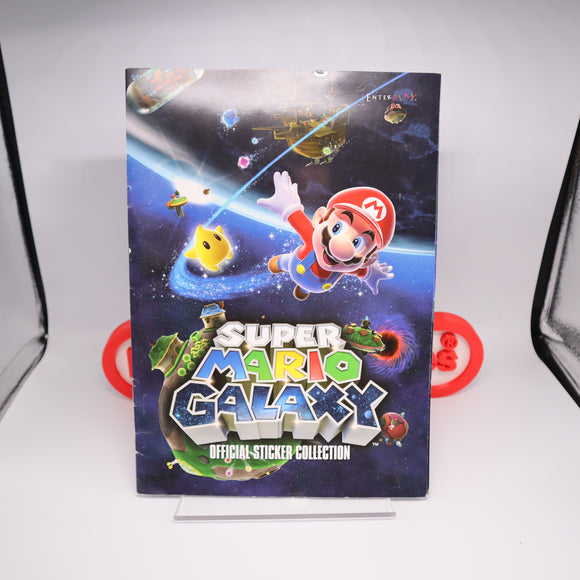 SUPER MARIO GALAXY OFFICIAL STICKER COLLECTION UNUSED BOOK for Nintendo Wii