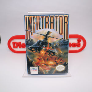 INFILTRATOR - NEW & Factory Sealed with Authentic H-Seam! (NES Nintendo)