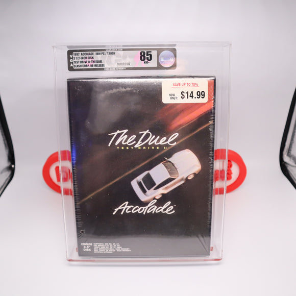 TEST DRIVE II 2: THE DUEL by ACCOLADE - VGA GRADED 85 NM+! Brand New & Factory Sealed! (IBM PC 3.5