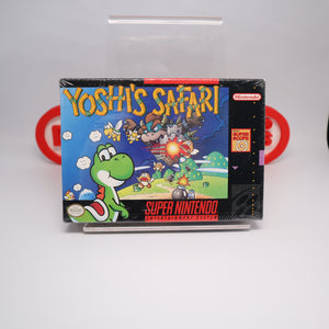 YOSHI'S SAFARI - NEW & Factory Sealed with Authentic V-Seam! (SNES Super Nintendo)