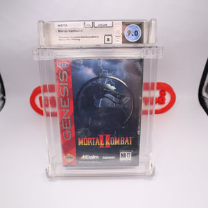 MORTAL KOMBAT II 2 - WATA GRADED 9.0 B! NEW & Factory Sealed! (Sega Genesis)