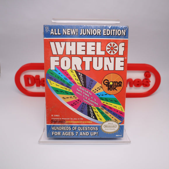 WHEEL OF FORTUNE JUNIOR EDITION - NEW & Factory Sealed with Authentic H-Seam! (NES Nintendo)