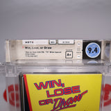 WIN, LOSE, OR DRAW - WATA GRADED 9.4 A+! NEW & Factory Sealed with Authentic H-Seam! (NES Nintendo)