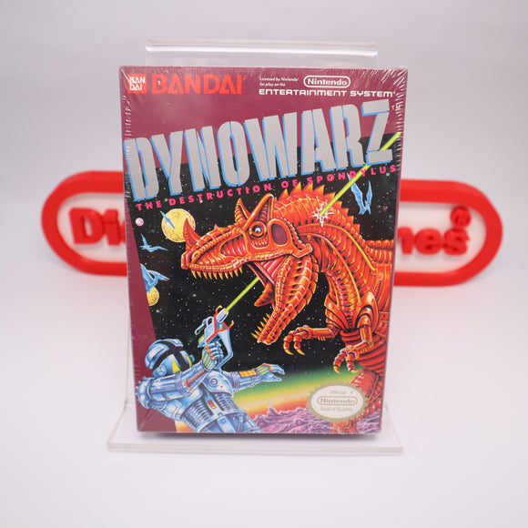 DYNOWARZ: DESTRUCTION OF SPONDYLUS - NEW & Factory Sealed with Authentic H-Seam! (NES Nintendo)